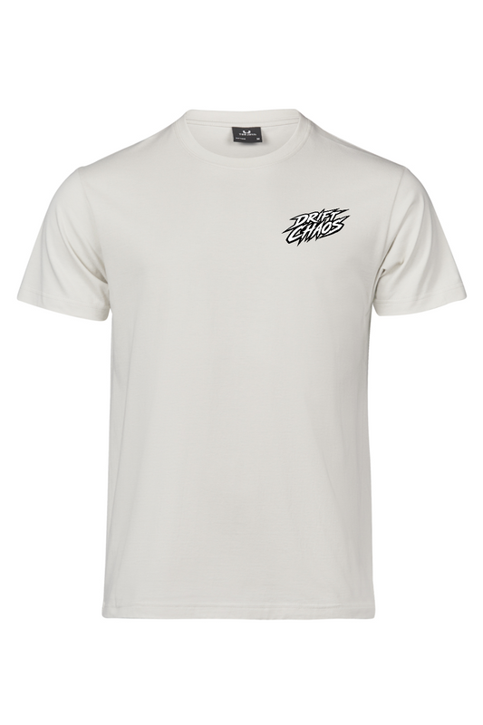 Valkoinen T-Paita // DRIFT CHAOS // Valkoinen Pieni Logo